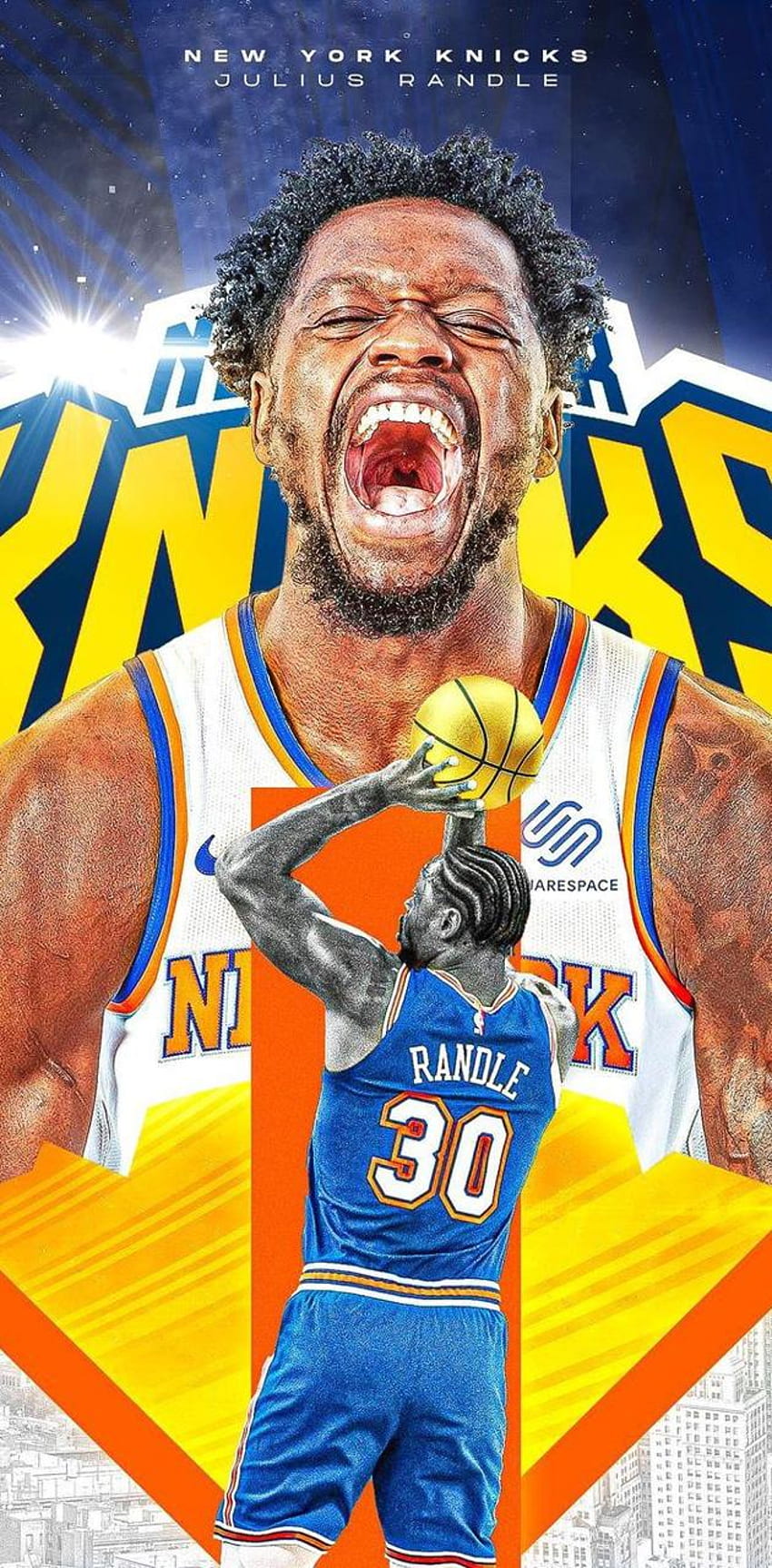 New York Knicks par JeremyNeal1 - sur ZEDGEâ, Julius Randle Fond d'écran de téléphone HD